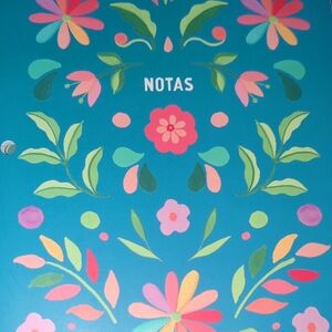 Abella Floral Notebook - Teal and Multicolor